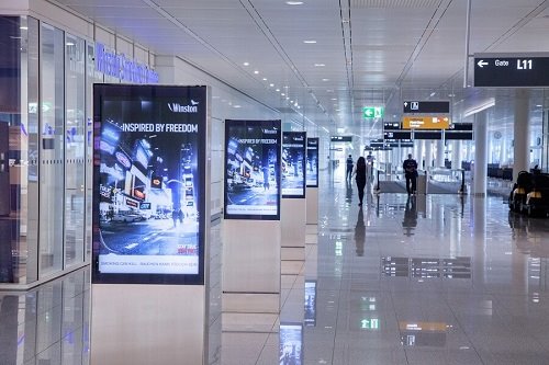 Digital Out-of-Home am Flughafen