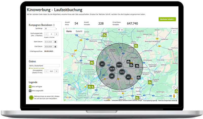 Kinowerbung in Berlin