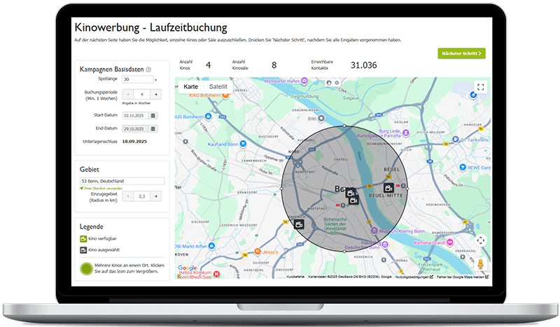 Kinowerbung in Bonn