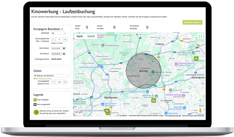 Kinowerbung in Bottrop