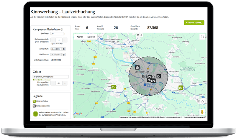 Kinowerbung in Bremen