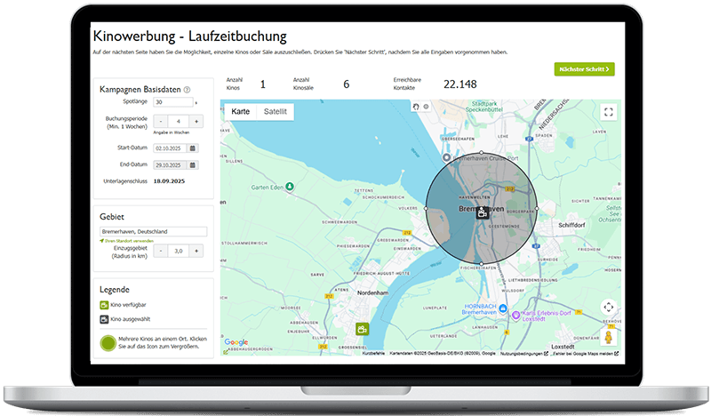 Kinowerbung in Bremerhaven