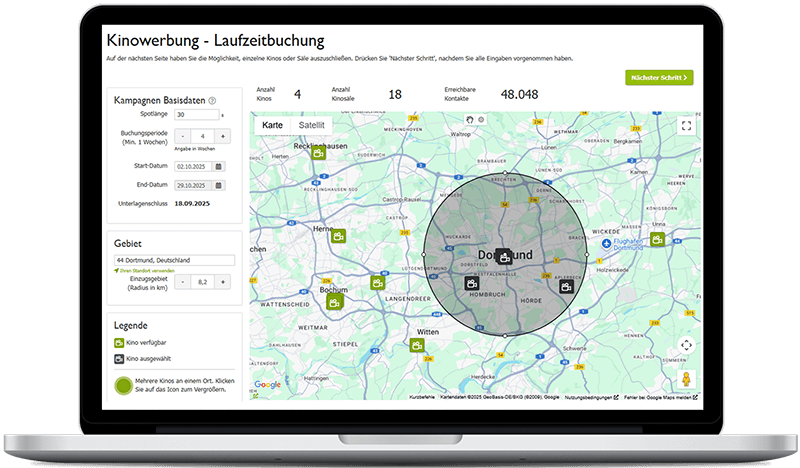 Kinowerbung in Dortmund