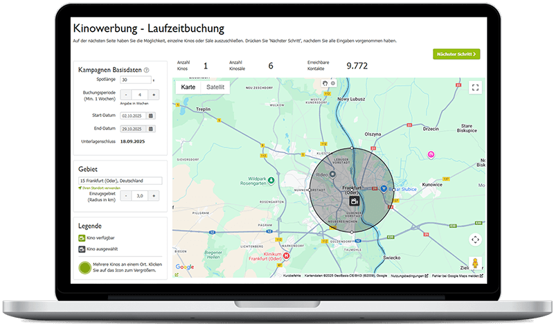 Kinowerbung in Frankfurt an der Oder