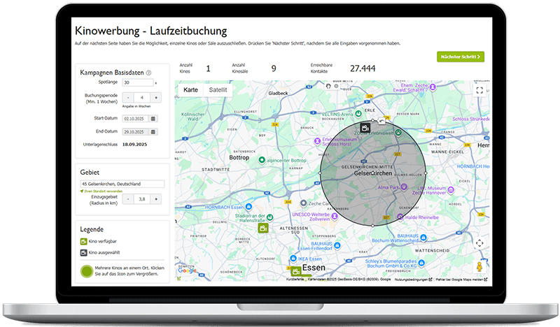 Kinowerbung in Gelsenkirchen