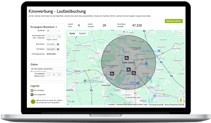 Kinowerbung in Halle