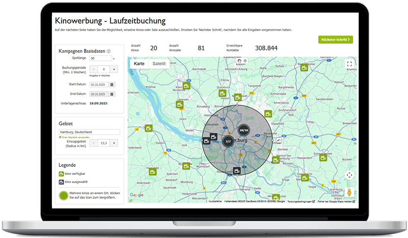 Kinowerbung in Hamburg