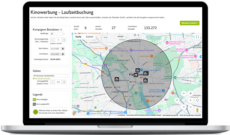 Kinowerbung in Hannover