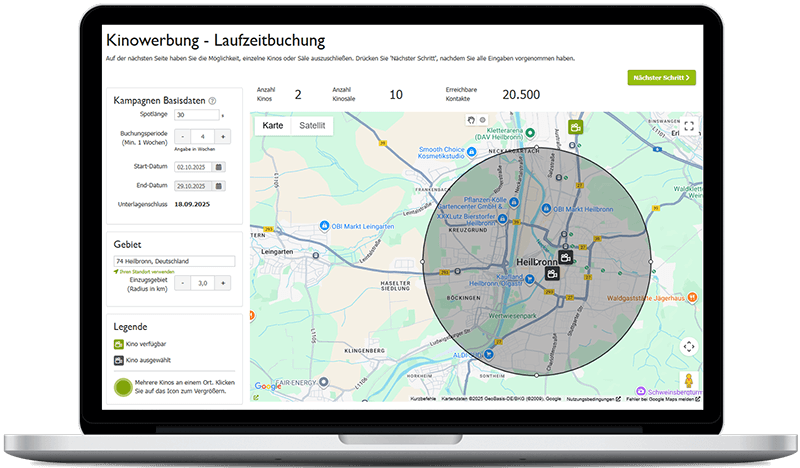 Kinowerbung in Heilbronn