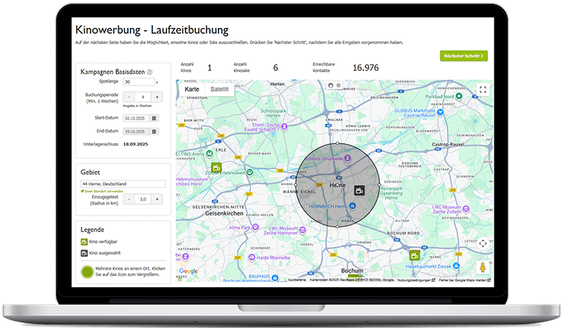 Kinowerbung in Herne
