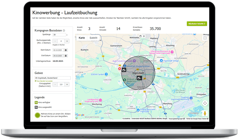 Kinowerbung in Ingolstadt