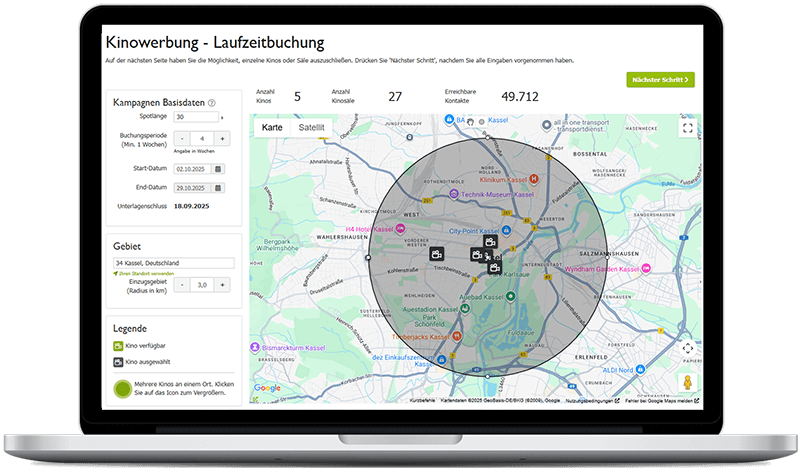 Kinowerbung in Kassel