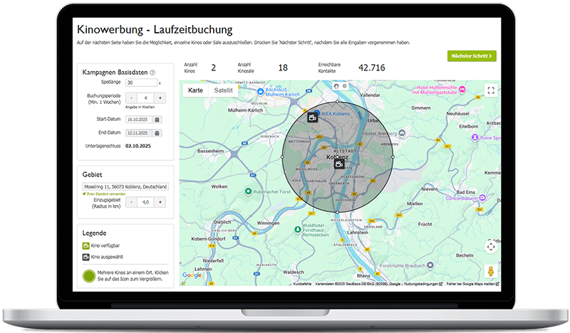 Kinowerbung in Koblenz