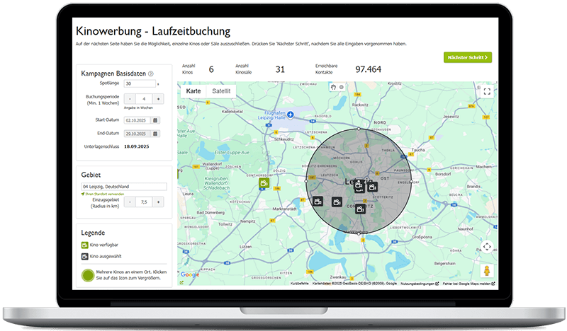 Kinowerbung in Leipzig