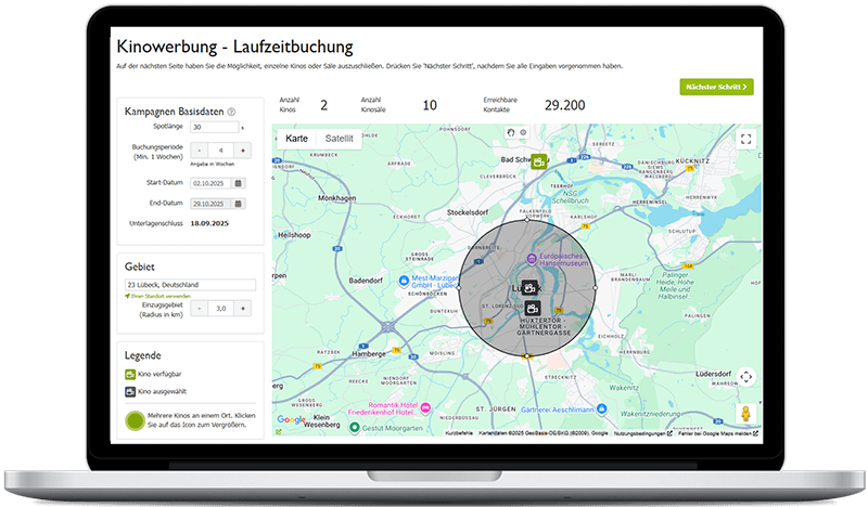 Kinowerbung in Lübeck