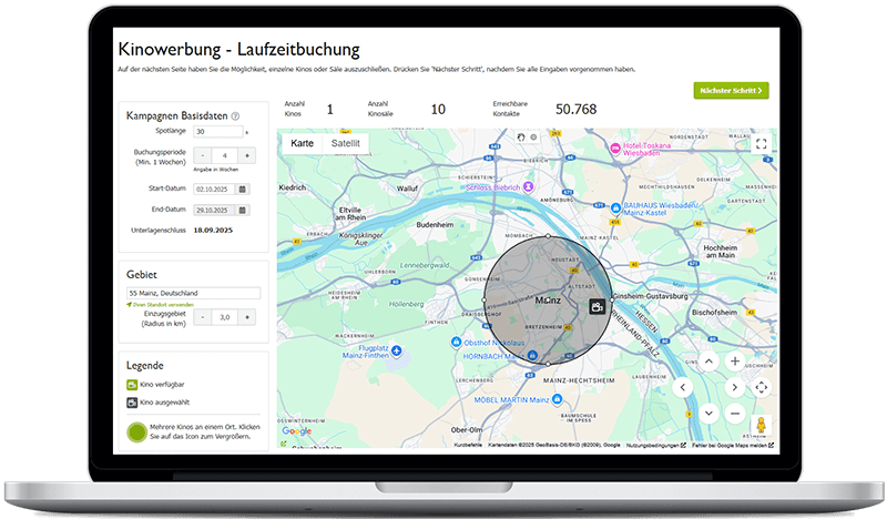 Kinowerbung in Mainz