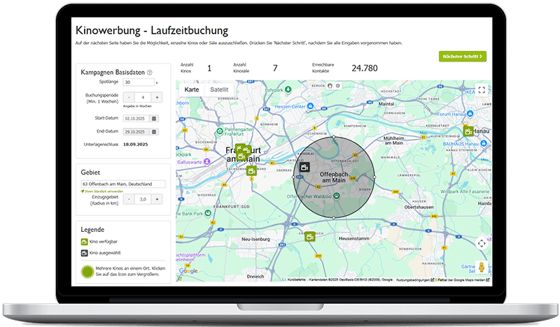 Kinowerbung in Offenbach