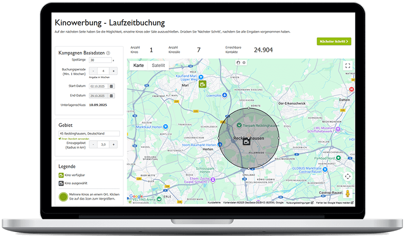 Kinowerbung in Recklinghausen