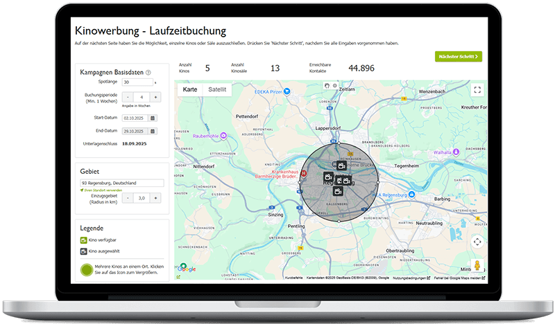 Kinowerbung in Regensburg