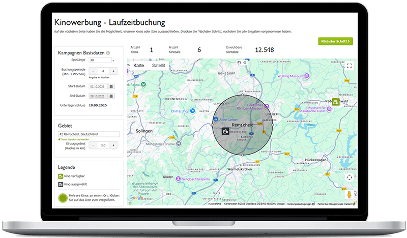 Kinowerbung in Remscheid