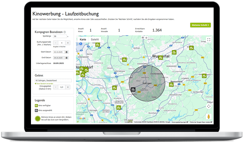 Kinowerbung in Solingen