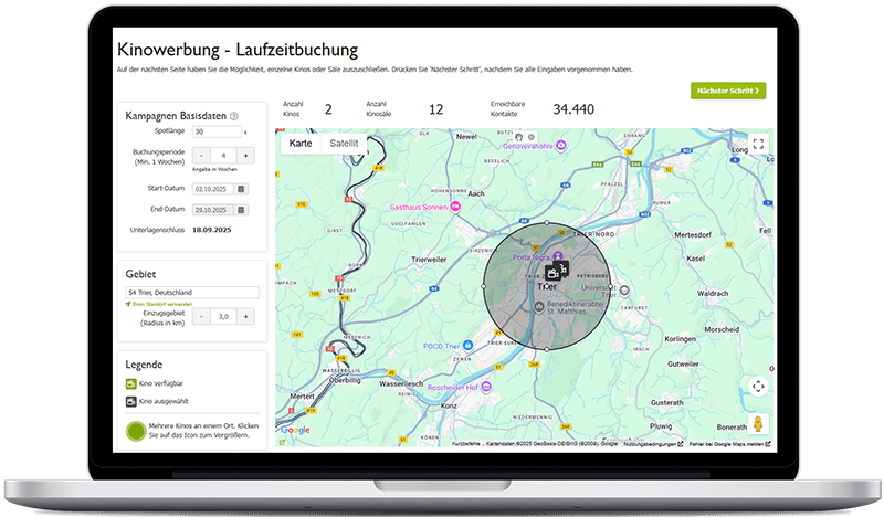 Kinowerbung in Trier