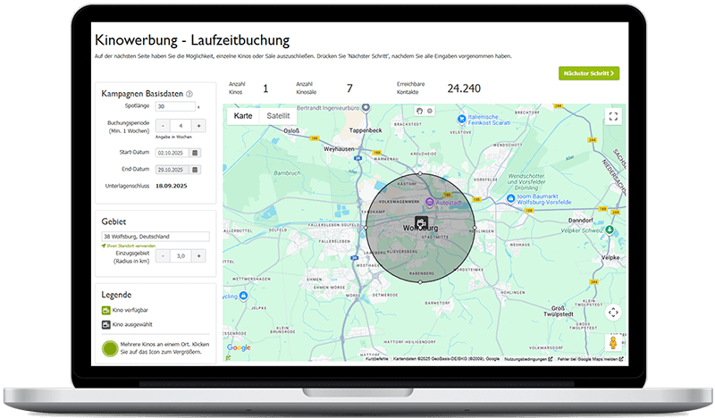 Kinowerbung in Wolfsburg
