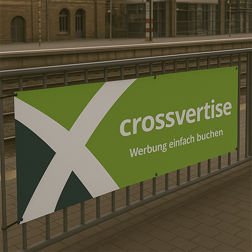 Spannbänder in Bahnhöfen