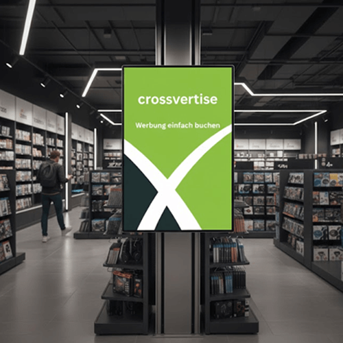 Digitale Screens in Ekektronikfachmärkten