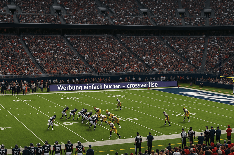 Virtuelle Bandenwerbung im American Football