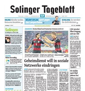 Werbung im Solinger Tageblatt