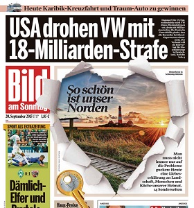 Werbung in Bild am Sonntag