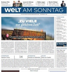 Werbung in der Welt am Sonntag