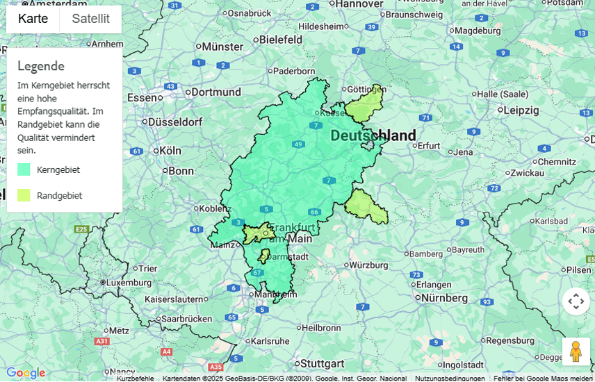 Sendegebiet hr4
