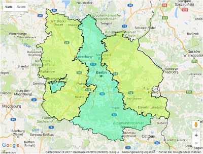 Radiowerbung Sendegebiet 105,5 Spreeradio