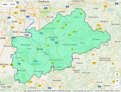 Radiowerbung Sendegebiet Radio Bonn/Rhein-Sieg