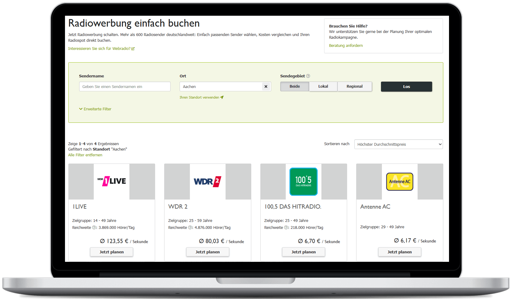 Radiosender in Aachen