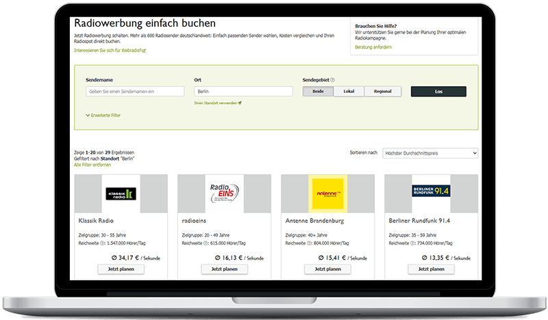 Radiosender in Berlin