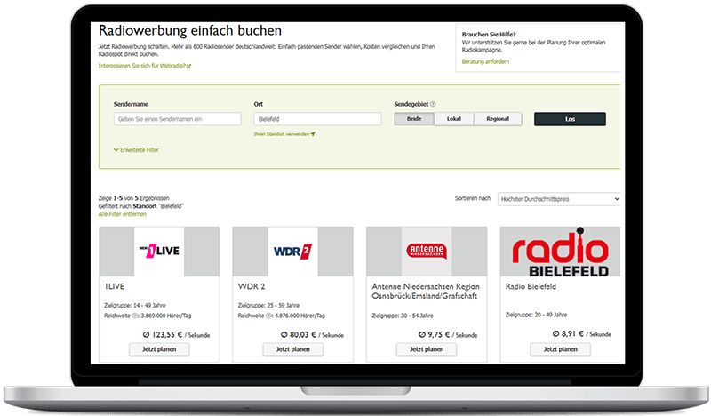 Radiosender in Bielefeld