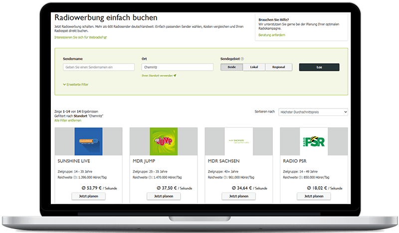 Radiosender in Chemnitz