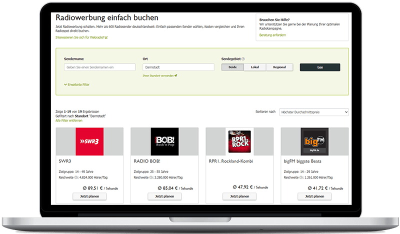 Radiosender in Darmstadt