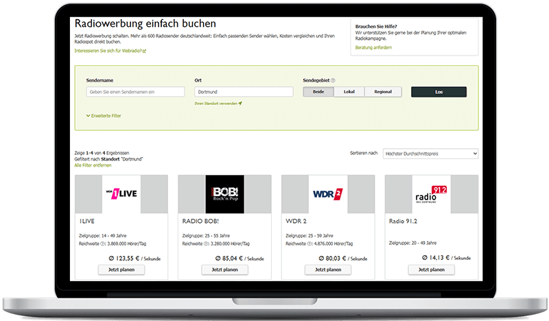 Radiosender in Dortmund