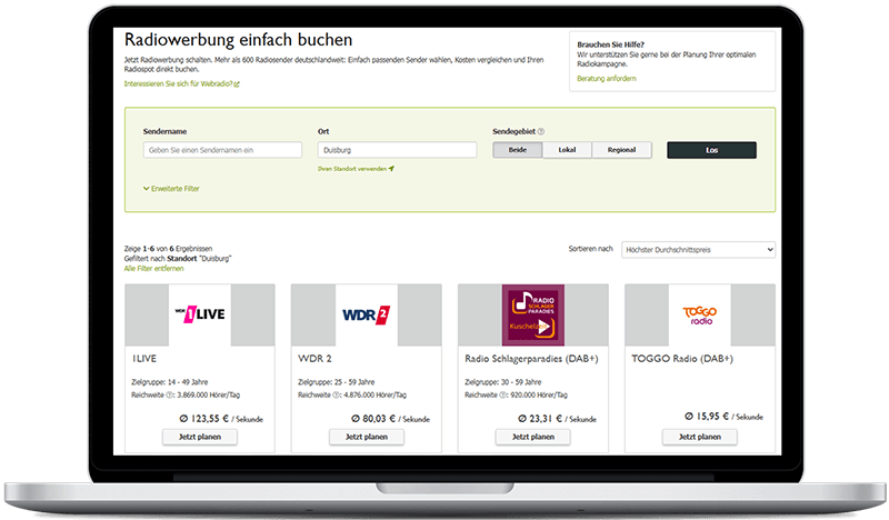 Radiosender in Duisburg