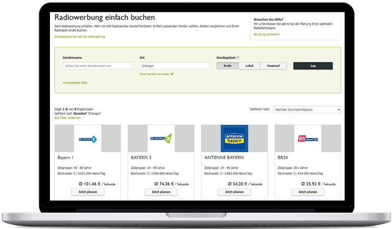 Radiosender in Erlangen