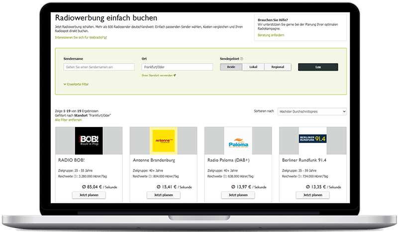 Radiosender in Frankfurt an der Oder