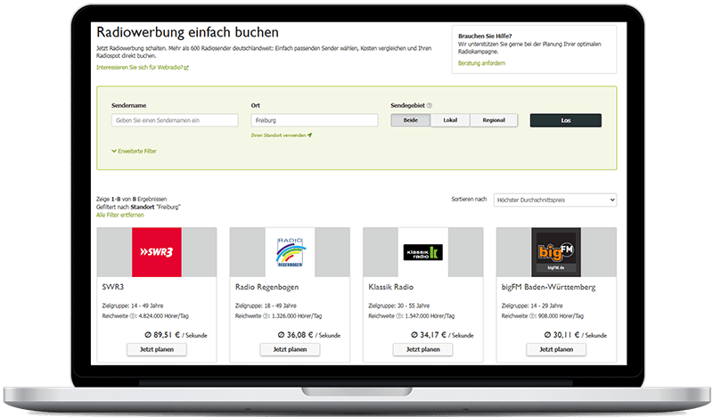 Radiosender in Freiburg