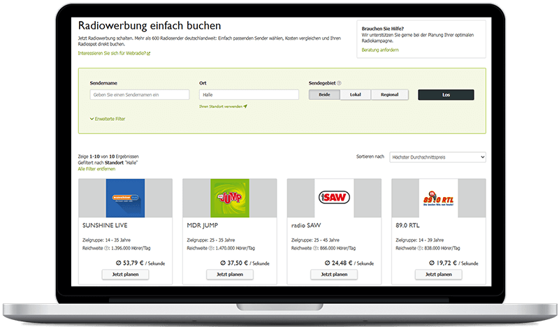 Radiosender in Halle