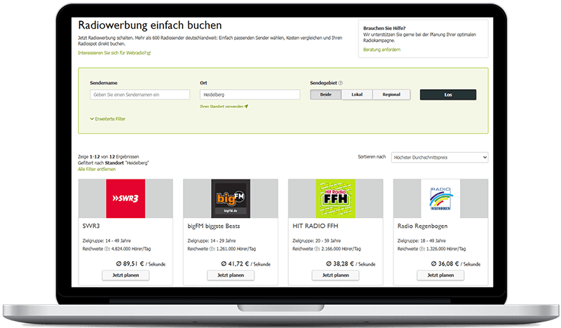 Radiosender in Heidelberg