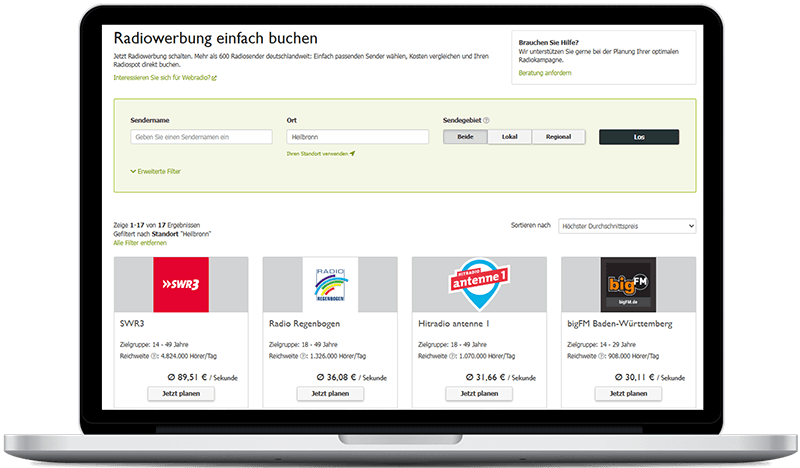 Radiosender in Heilbronn