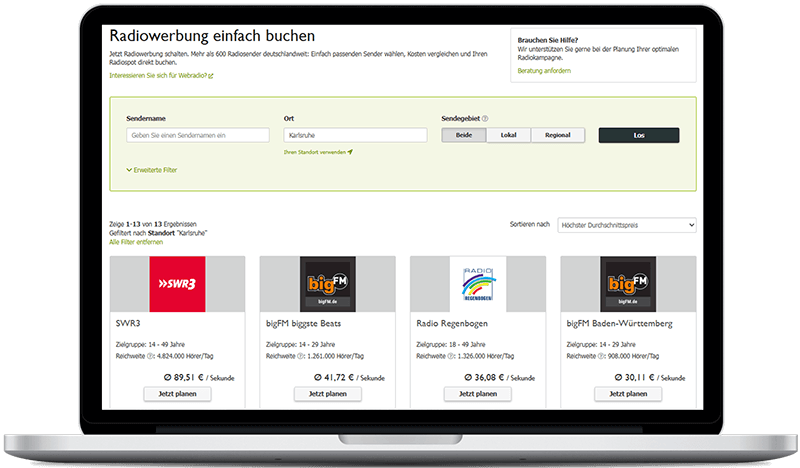 Radiosender in Karlsruhe